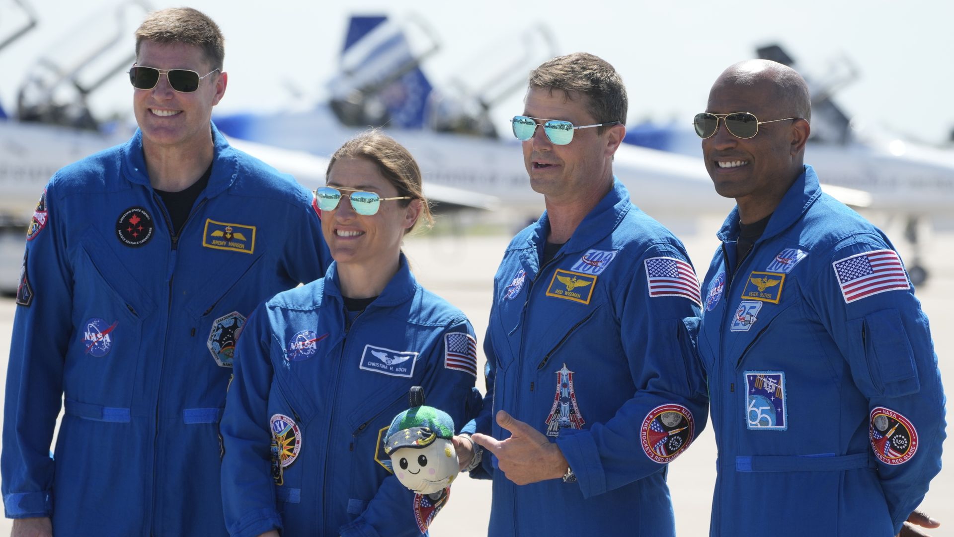Quarantined astronauts take part in Q&A with days to go until historic moon mission