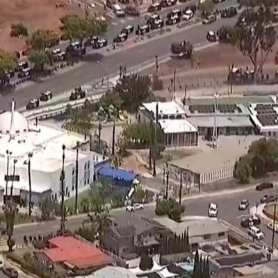 Three killed after two teenagers open fire at California mosque